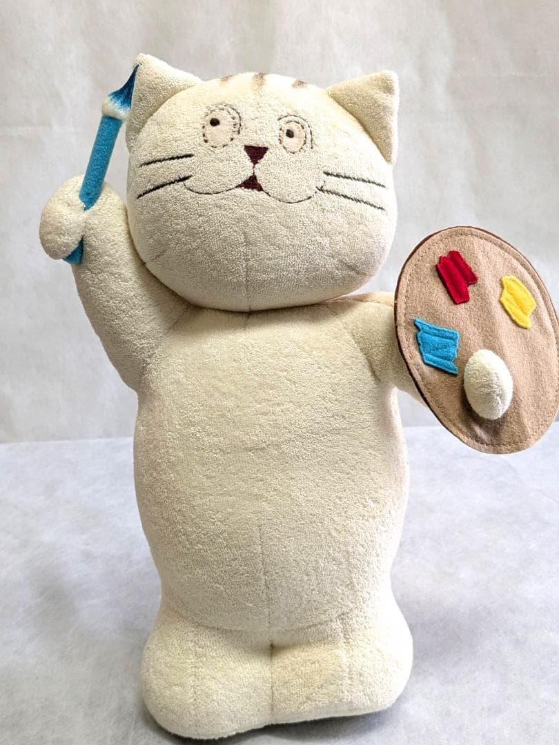 マンハッタナーズ　猫　絵描き　ぬいぐるみ　インテリア　レトロ　レア品