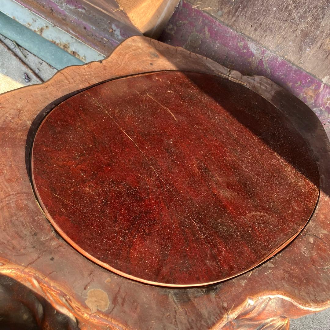 昭和レトロ 古家具 天然木製 長火鉢 大型火鉢 囲炉裏 古民家 古道具ビンテージ