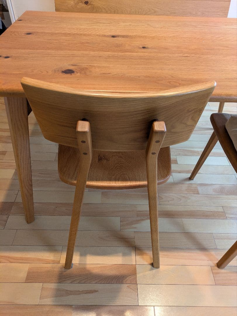 筑波産商　響き150ダイニングテーブル 木製オーク材