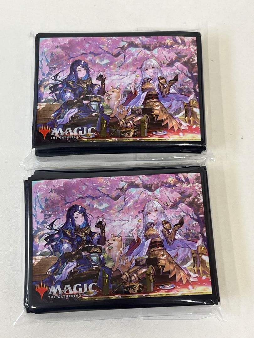 【MTG】未開封 放浪皇&ナーセットスリーブ 50枚×2セット 放浪皇のお花見