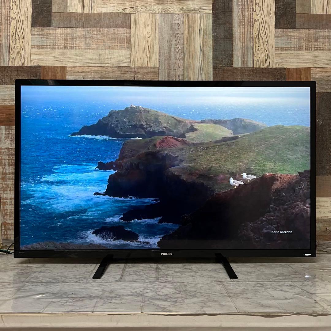 即日受渡❣️全国送料込フィリップス4K 4画面出力43型モニター 臨場サラウンド