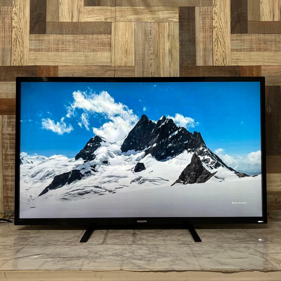 即日受渡❣️全国送料込フィリップス4K 4画面出力43型モニター 臨場サラウンド