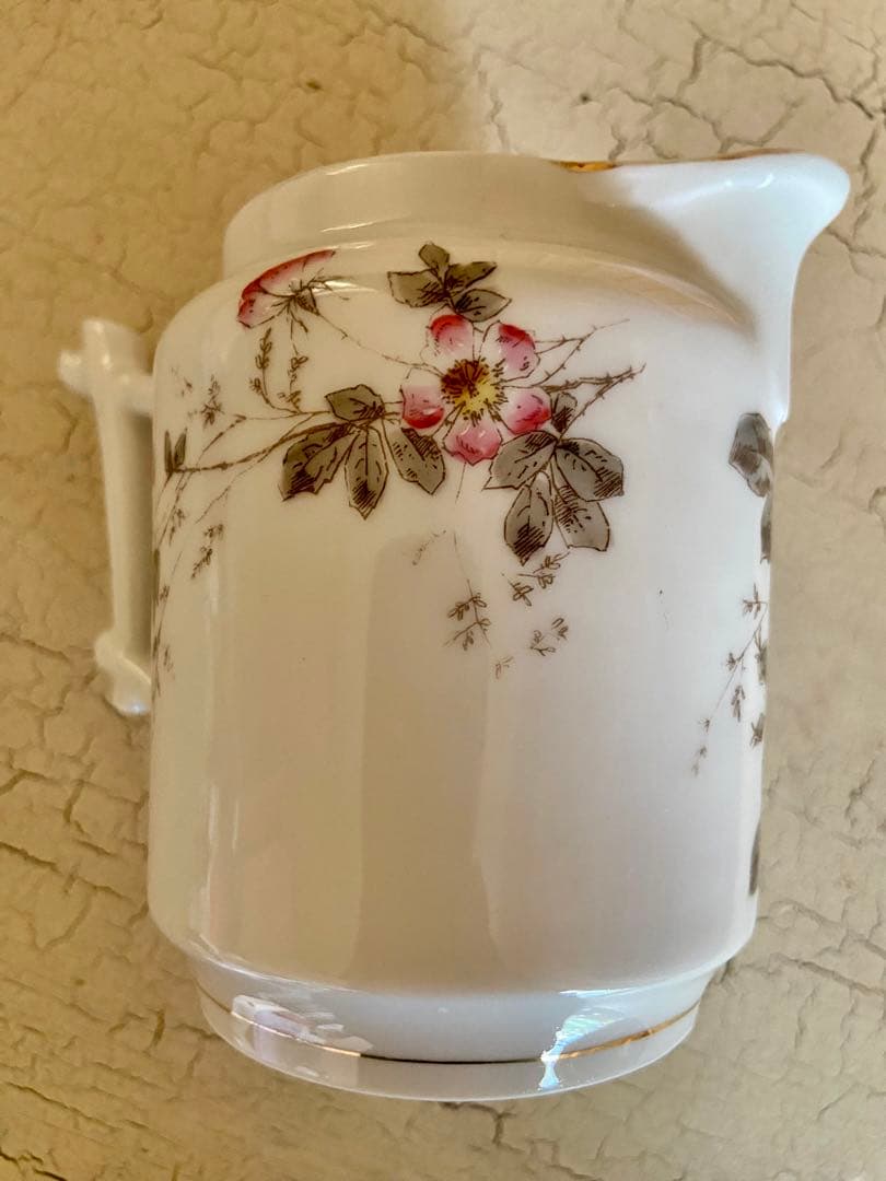 フランス　アンティーク　リモージュ　ピッチャー　ジャグ　花瓶　花器