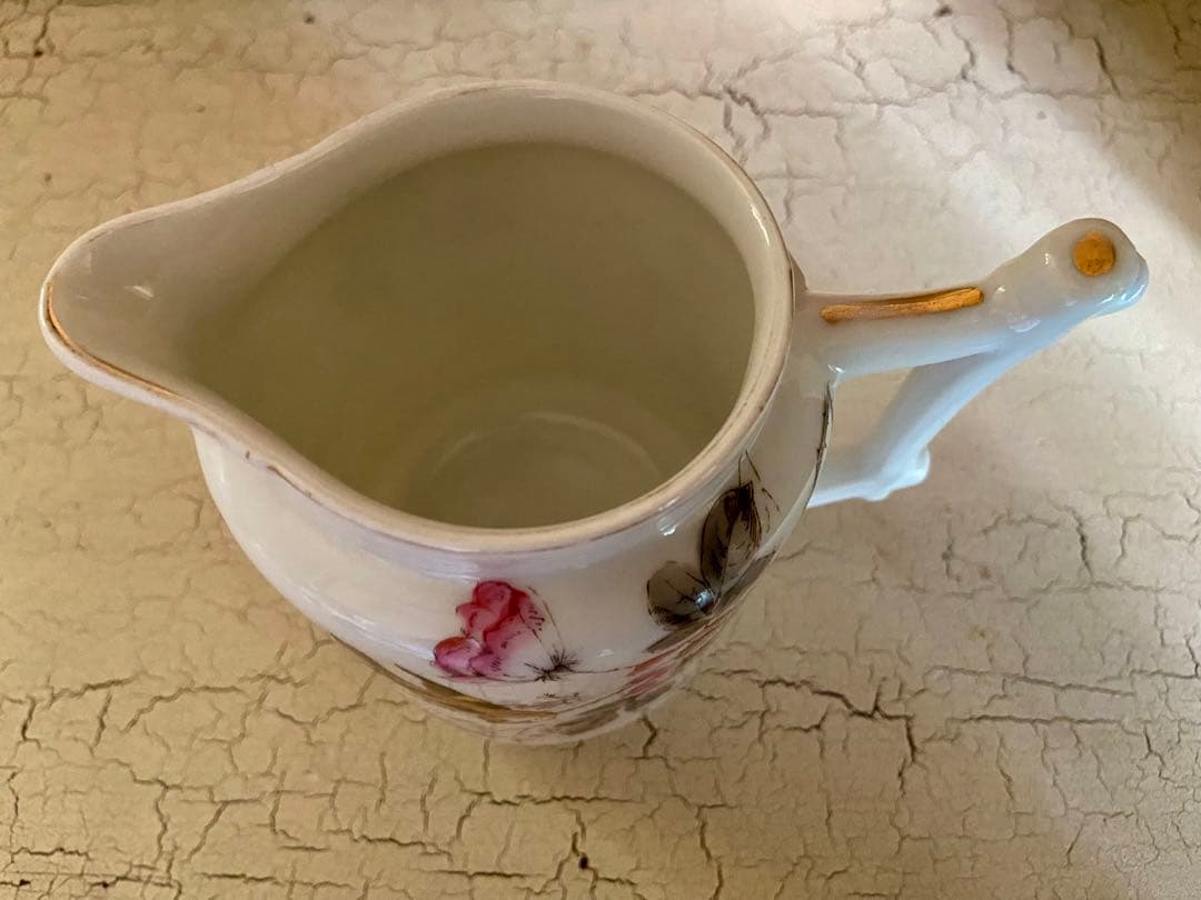 フランス　アンティーク　リモージュ　ピッチャー　ジャグ　花瓶　花器