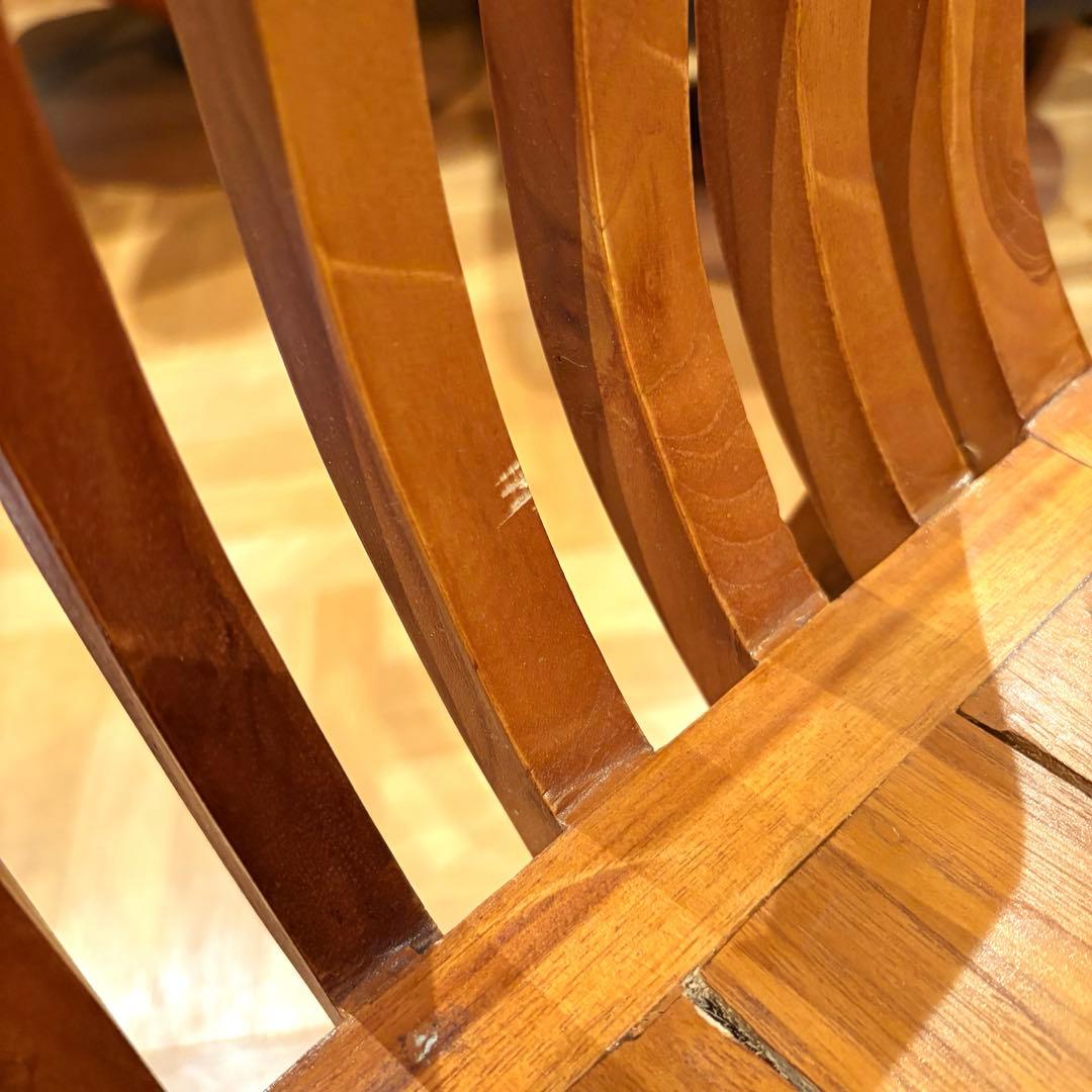 チーク無垢材 スツール カルトノチェア 花台 飾り台 価格交渉歓迎