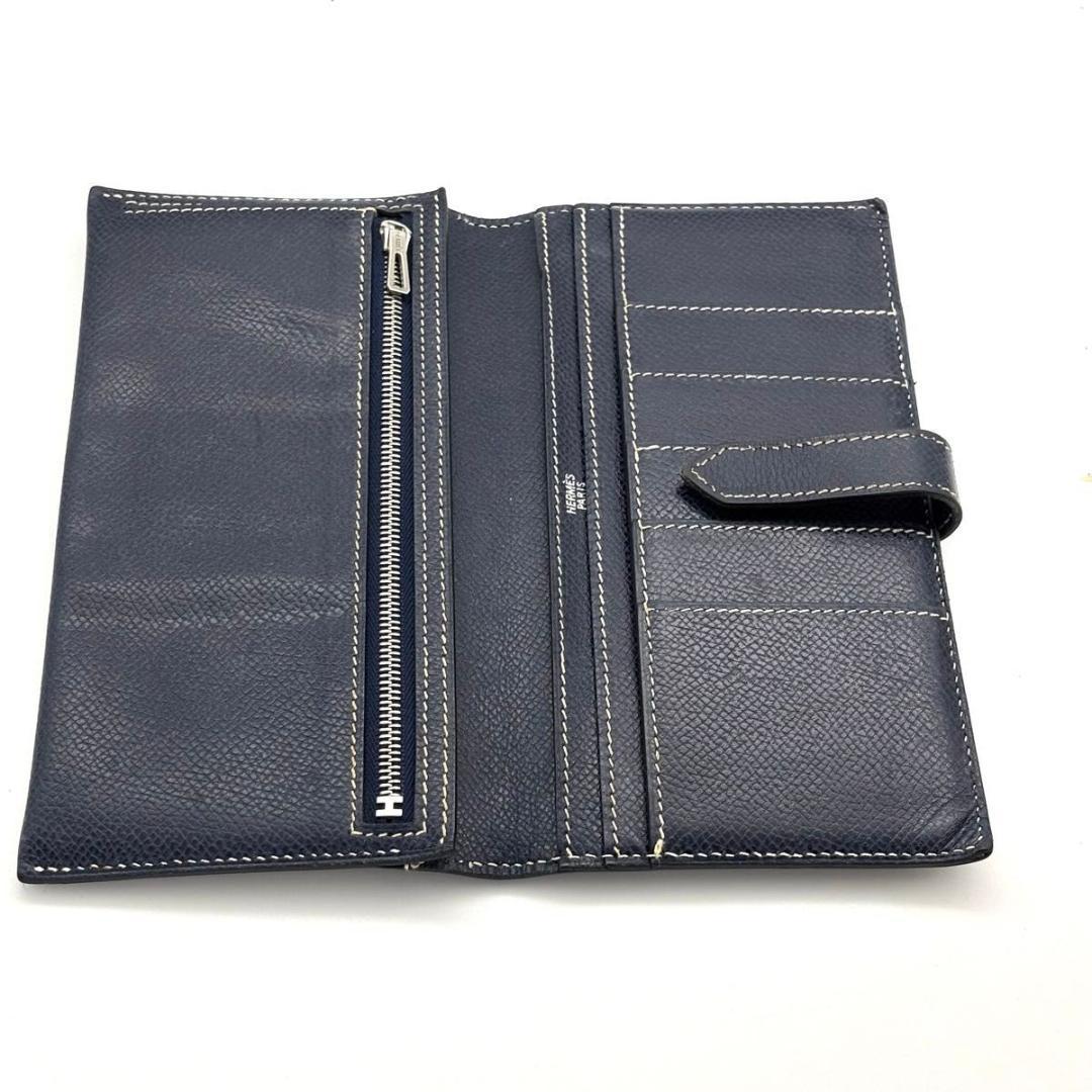 エルメス ベアンクラシック 二つ折り シルバー金具 HERMES 長財布