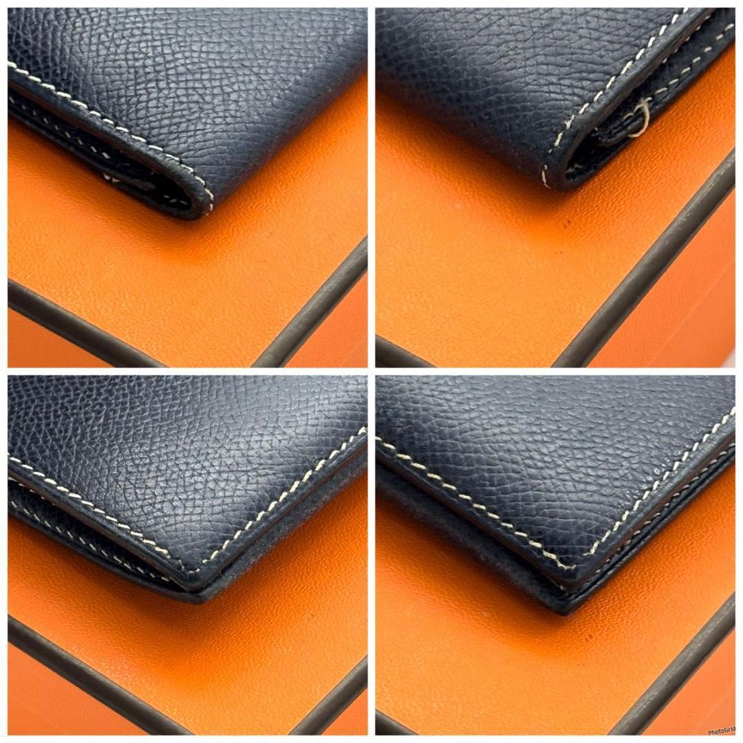 エルメス ベアンクラシック 二つ折り シルバー金具 HERMES 長財布