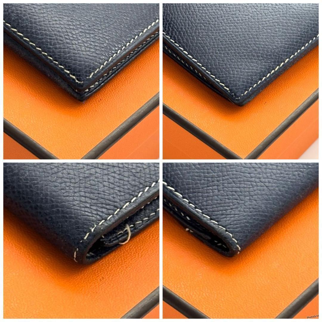 エルメス ベアンクラシック 二つ折り シルバー金具 HERMES 長財布