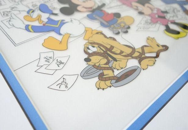 ディズニー限定生産セル画 ミッキー ミニー ドナルド プルート グーフィー