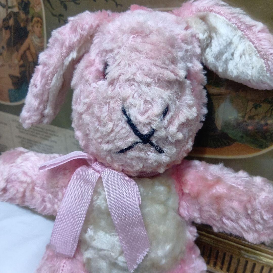 ♥イギリスからやって来たピンクの可愛いウサギさん　アンティーク　ラビット♥