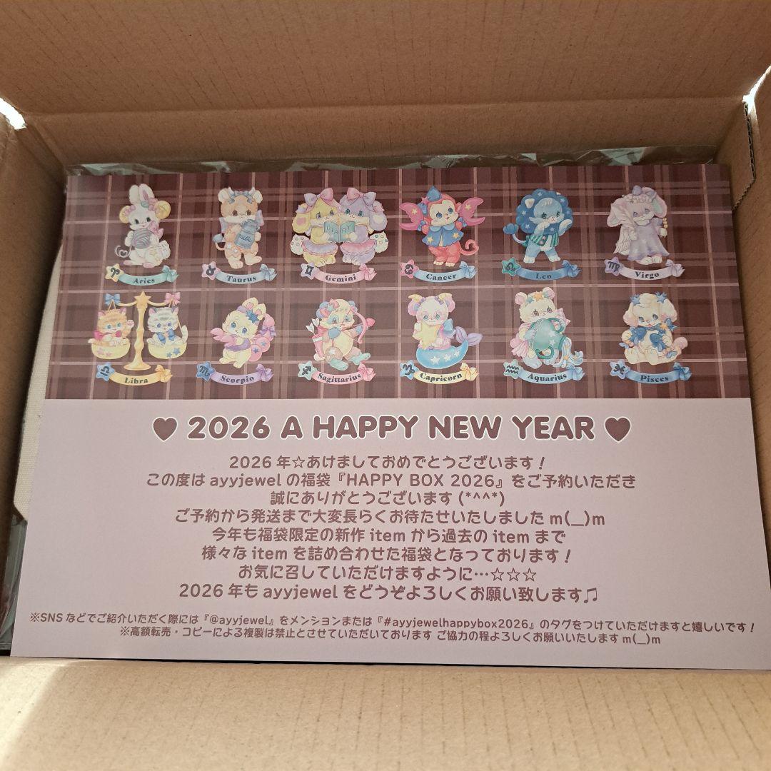 ayyjewel ハッピーボックス2026 抜き取りなし 新品未使用未開封