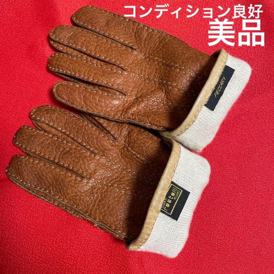 【希少美品】防寒仕様ペッカリーRESTELLI製ヴィンテージ手袋メンズ8