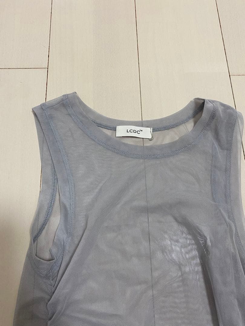 LCDC アシンメトリー グレー タンクトップ