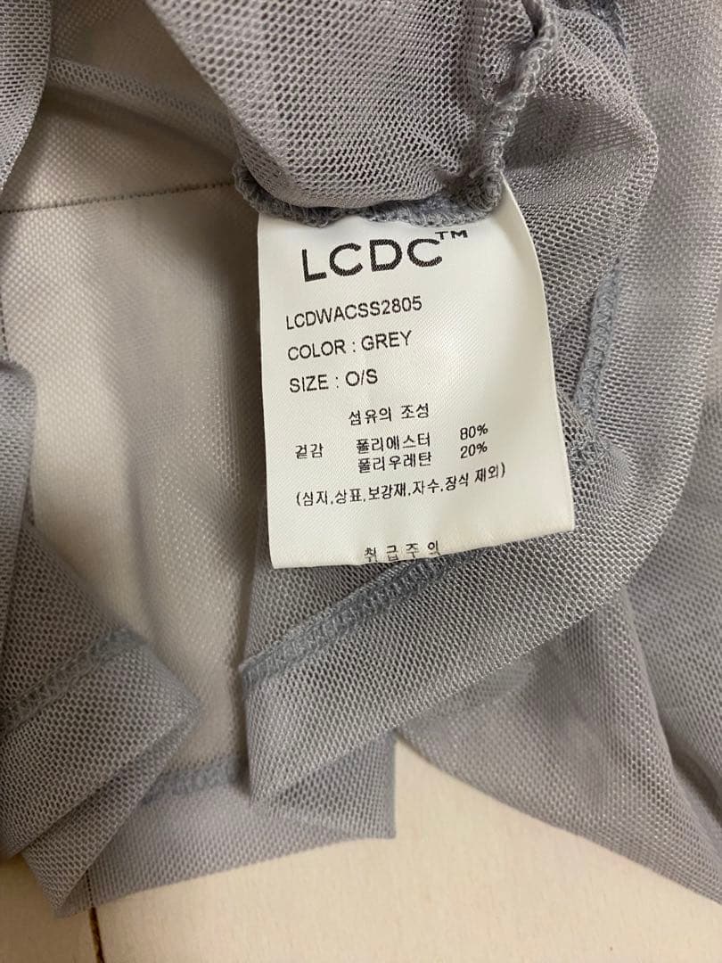 LCDC アシンメトリー グレー タンクトップ