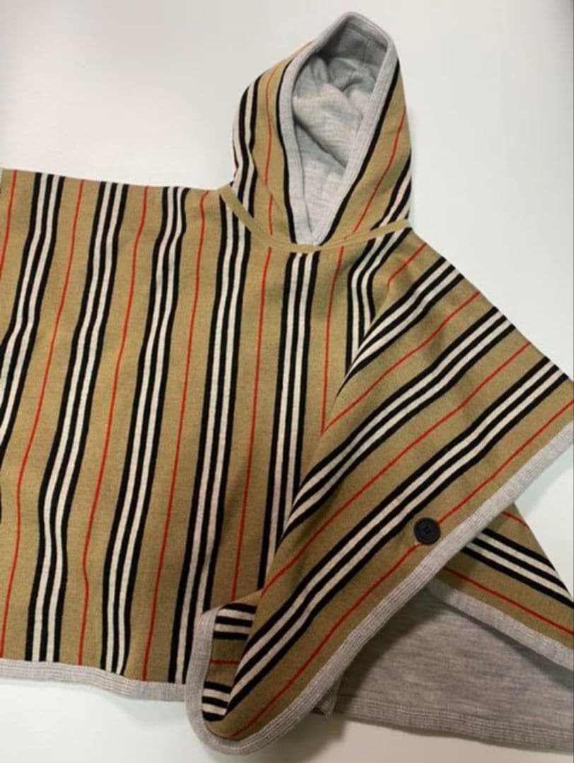 バーバリー　フーデッド　ポンチョ　キッズM