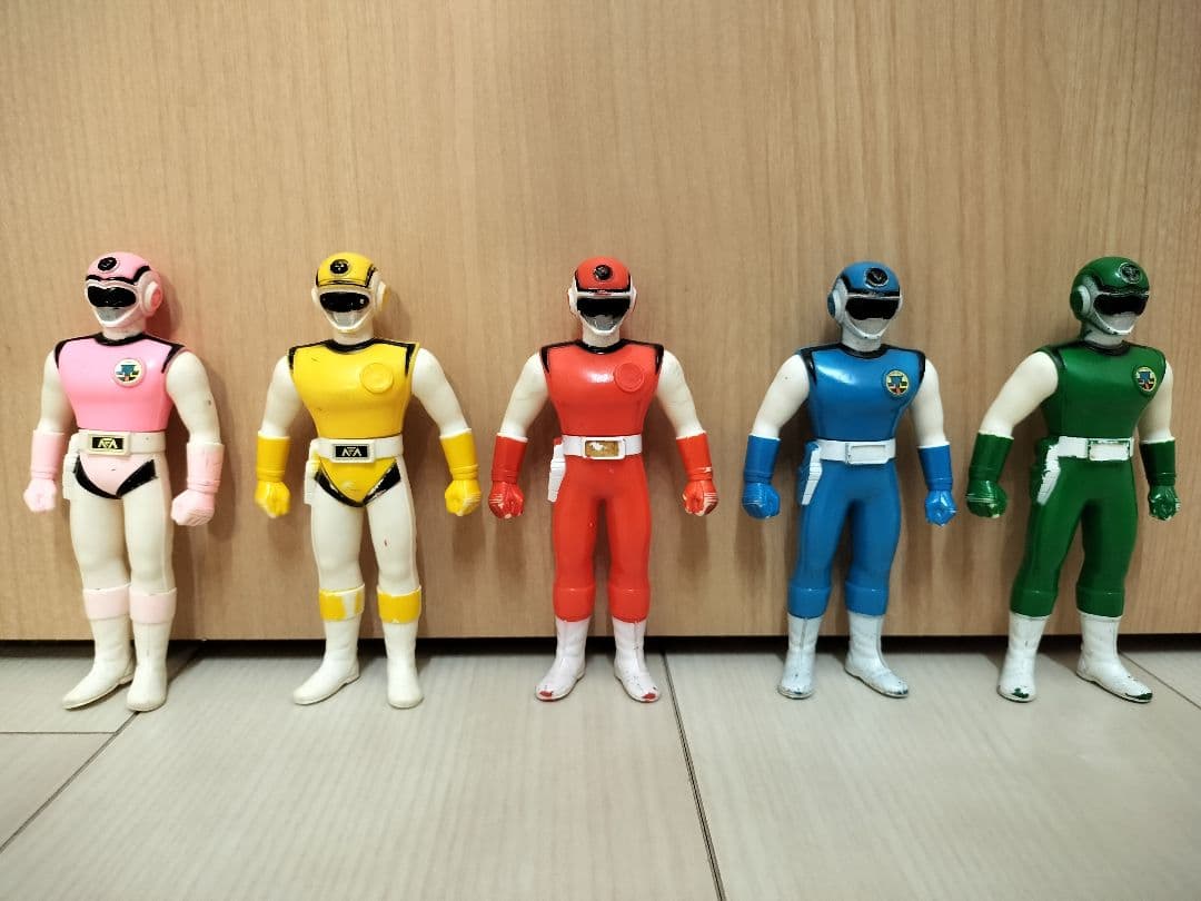 【レア 希少】フラッシュマン フィギュア ソフビ 5体セット