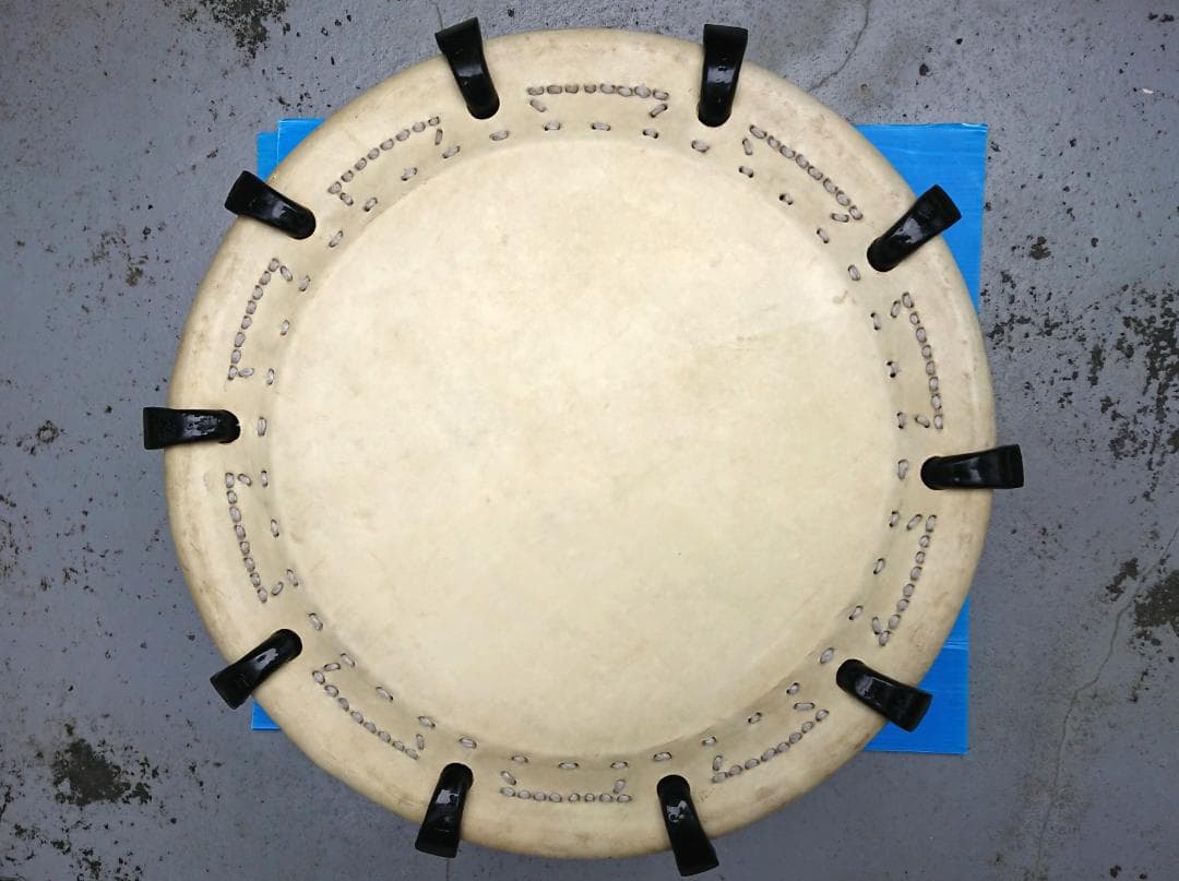 状態良好‼　けやき７寸胴　ボルト締め三丁掛締太鼓