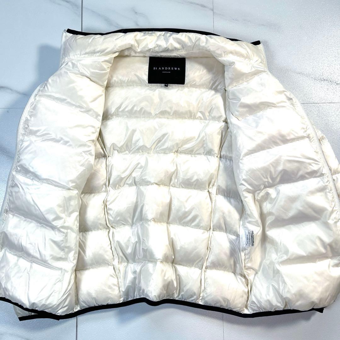 St Andrews セントアンドリュース ゴルフ ダウンジャケット M 白