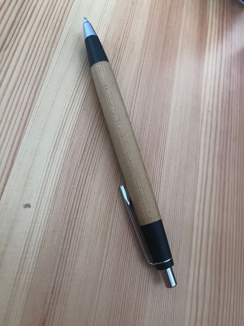 旧型　野原工芸　シャーペン　木曽ひのき　固定式口金付き