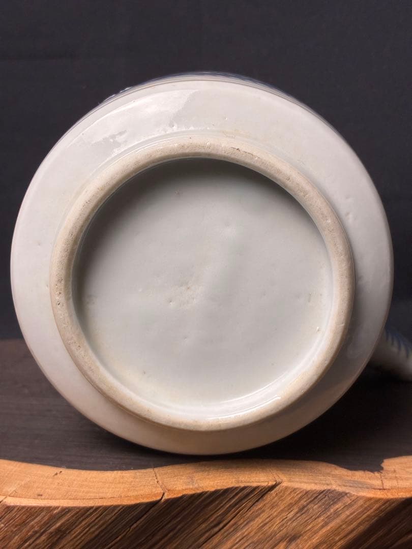 染付 花唐草 水注 水次 煎茶道具 A-25