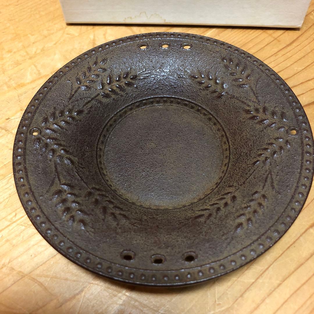 南部鉄器　鈴木盛久工房　茶托 麦　5枚セット