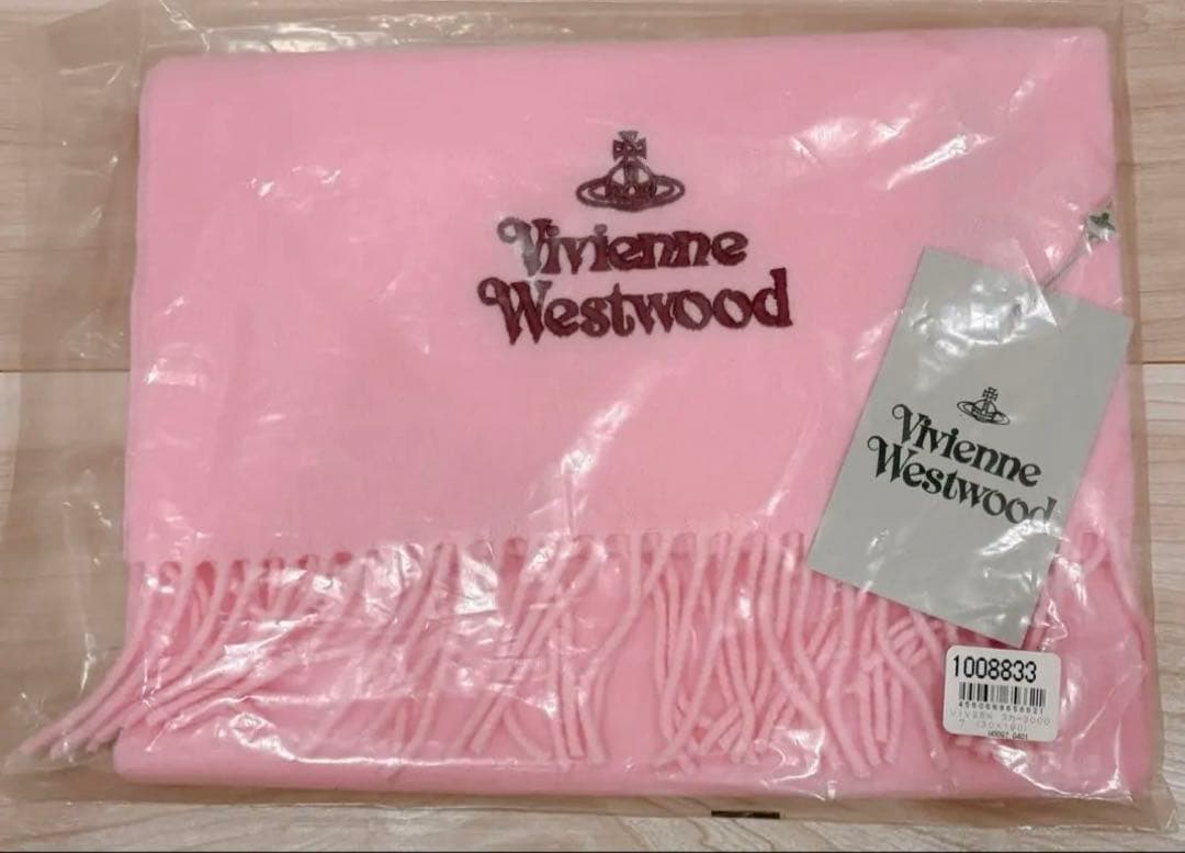 Vivienne Westwood ウール マフラー ピンク 未使用品