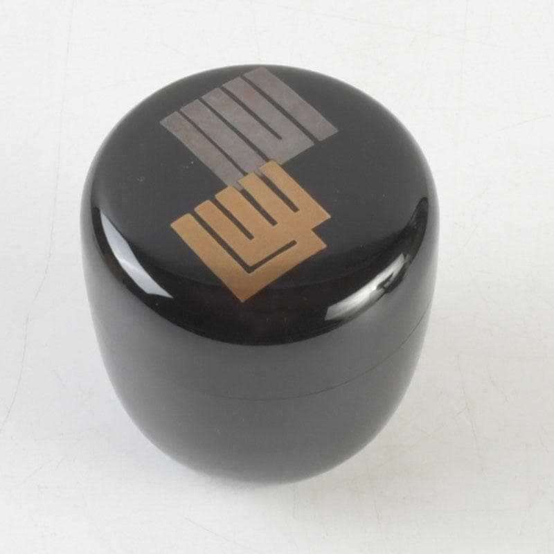 茶道具　塗師　安田春仁作　香ノ図蒔絵　中棗　共箱　V　9577