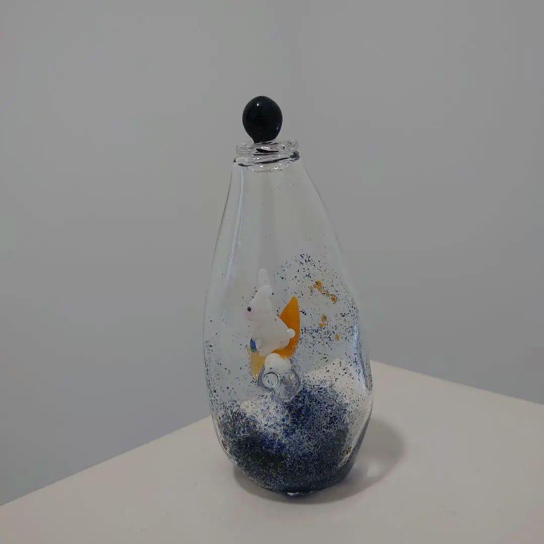 ガラス ウサギ うさぎ オブジェ 置物　リンヴェール RINVERRE