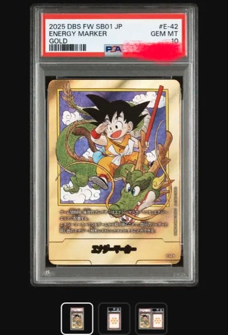 2025 DBS FW SB01 E-42 エナジーマーカー　金　1巻表紙