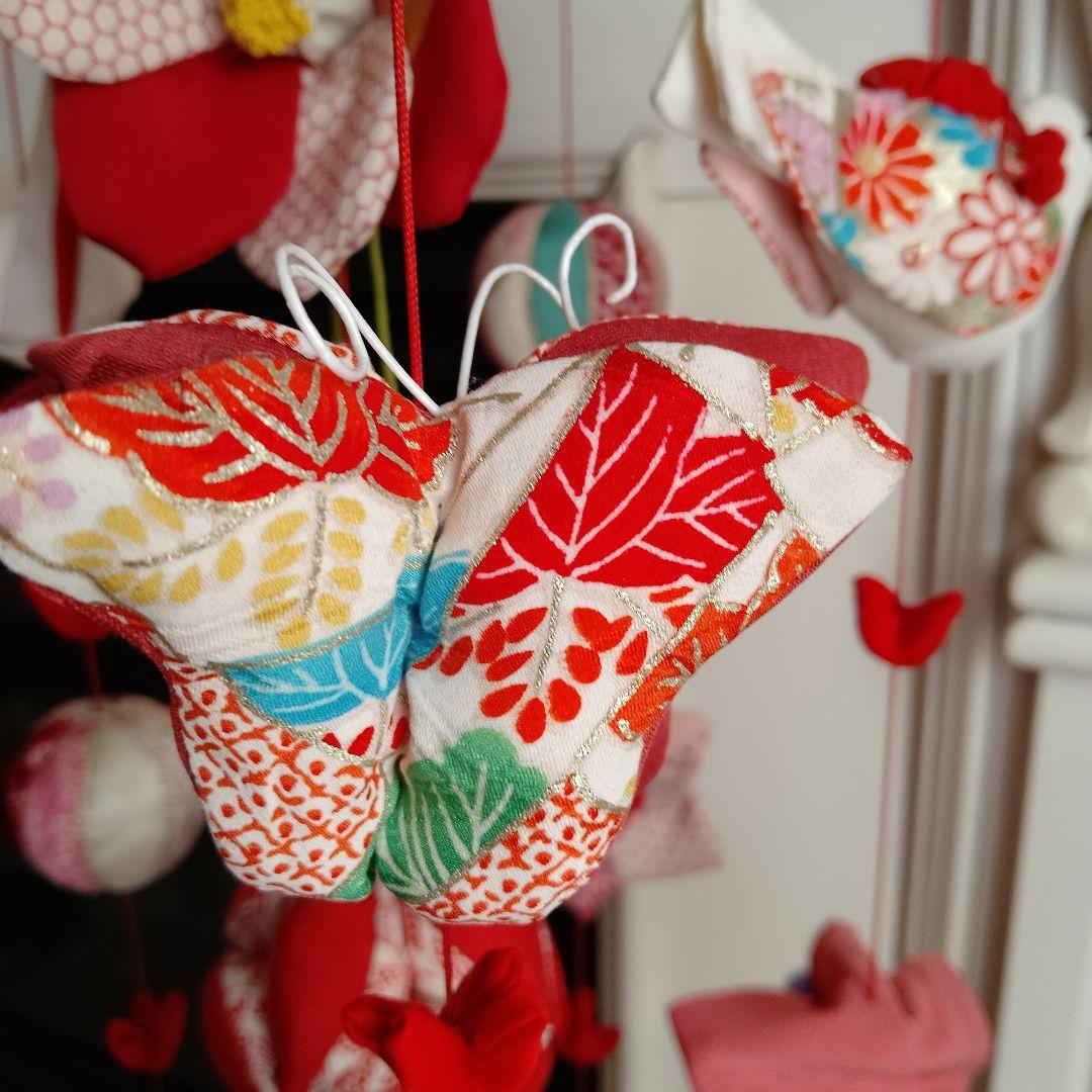 吊るし飾り　雛人形　ちりめん細工 吊るし雛　傘付　 ハンドメイド　ひな祭り