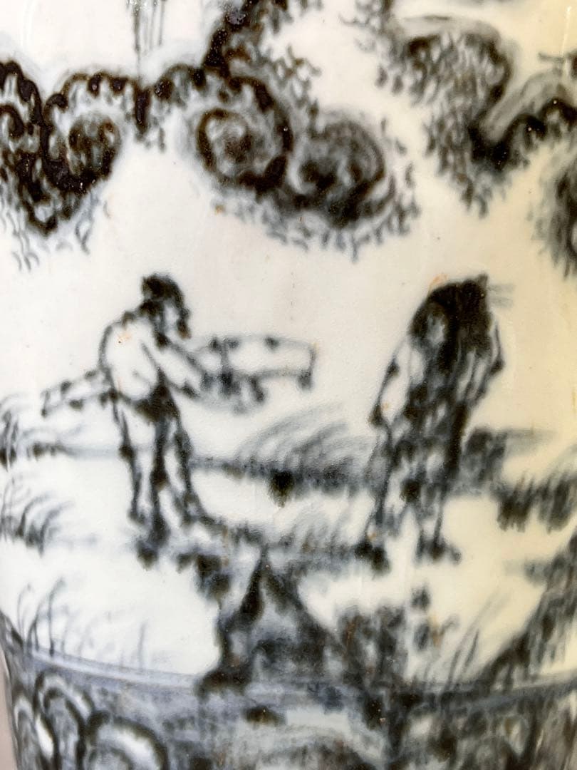 DT646 中国 染付 梅瓶 29cm