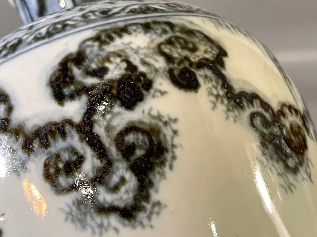 DT646 中国 染付 梅瓶 29cm