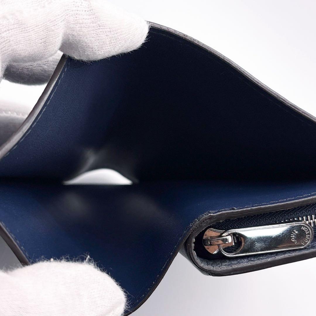 現行品✨ルイヴィトン 2つ折り財布 ポルトフォイユクレア マリーヌ　フライト
