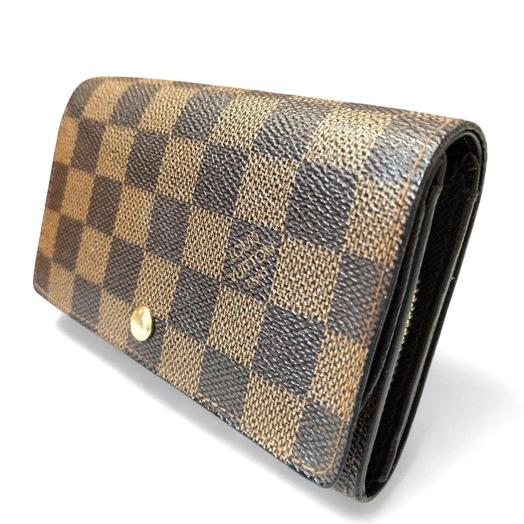 ダミエ エベヌ ポルトモネ ビエ トレゾール 二つ折り財布 ルイヴィトン