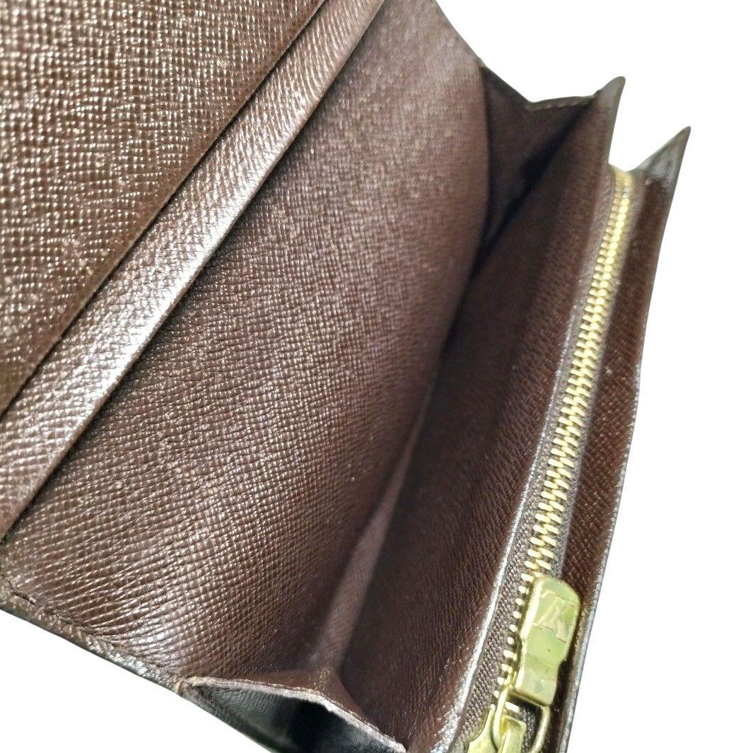 ダミエ エベヌ ポルトモネ ビエ トレゾール 二つ折り財布 ルイヴィトン