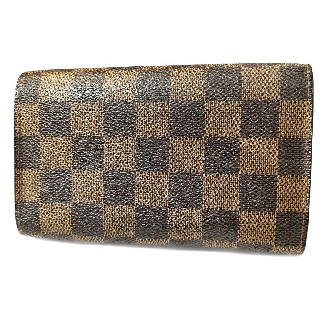 ダミエ エベヌ ポルトモネ ビエ トレゾール 二つ折り財布 ルイヴィトン