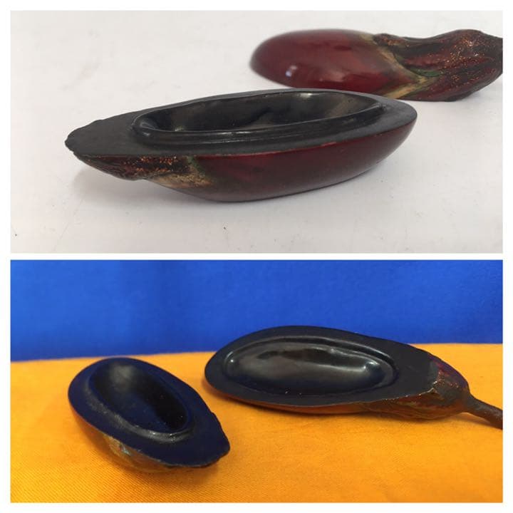 古美術　茶道具　香合　乾漆香合；H—231