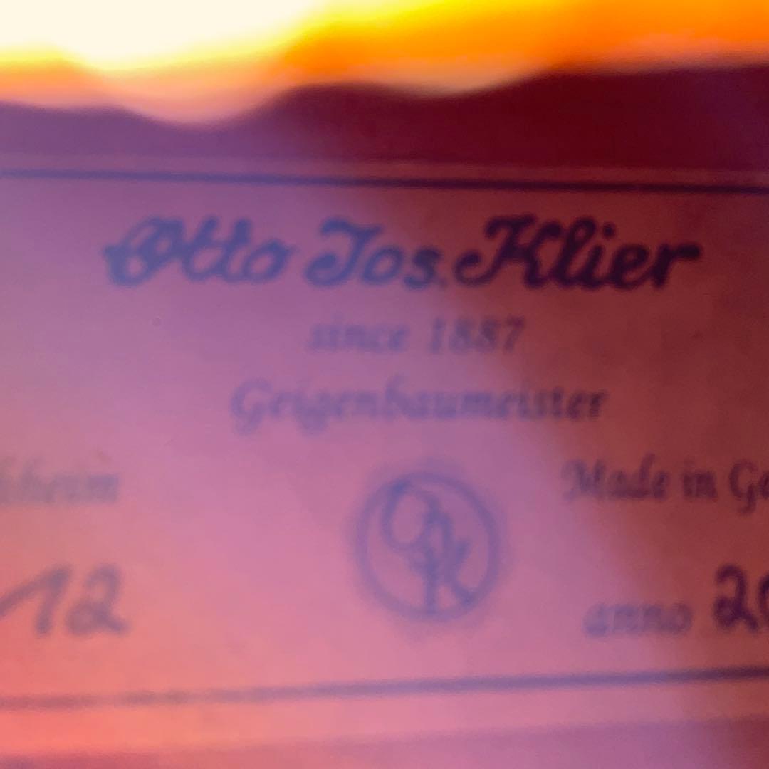 ヴァイオリン(ドイツ製otto jos.klier No.12)弓　ケース付き