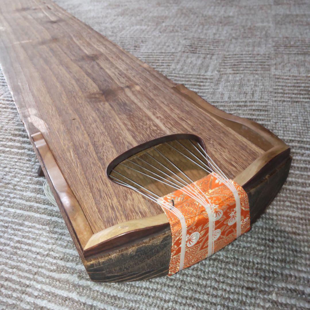 50年前位の箏 13弦 弦楽器 和楽器 複雑な木目