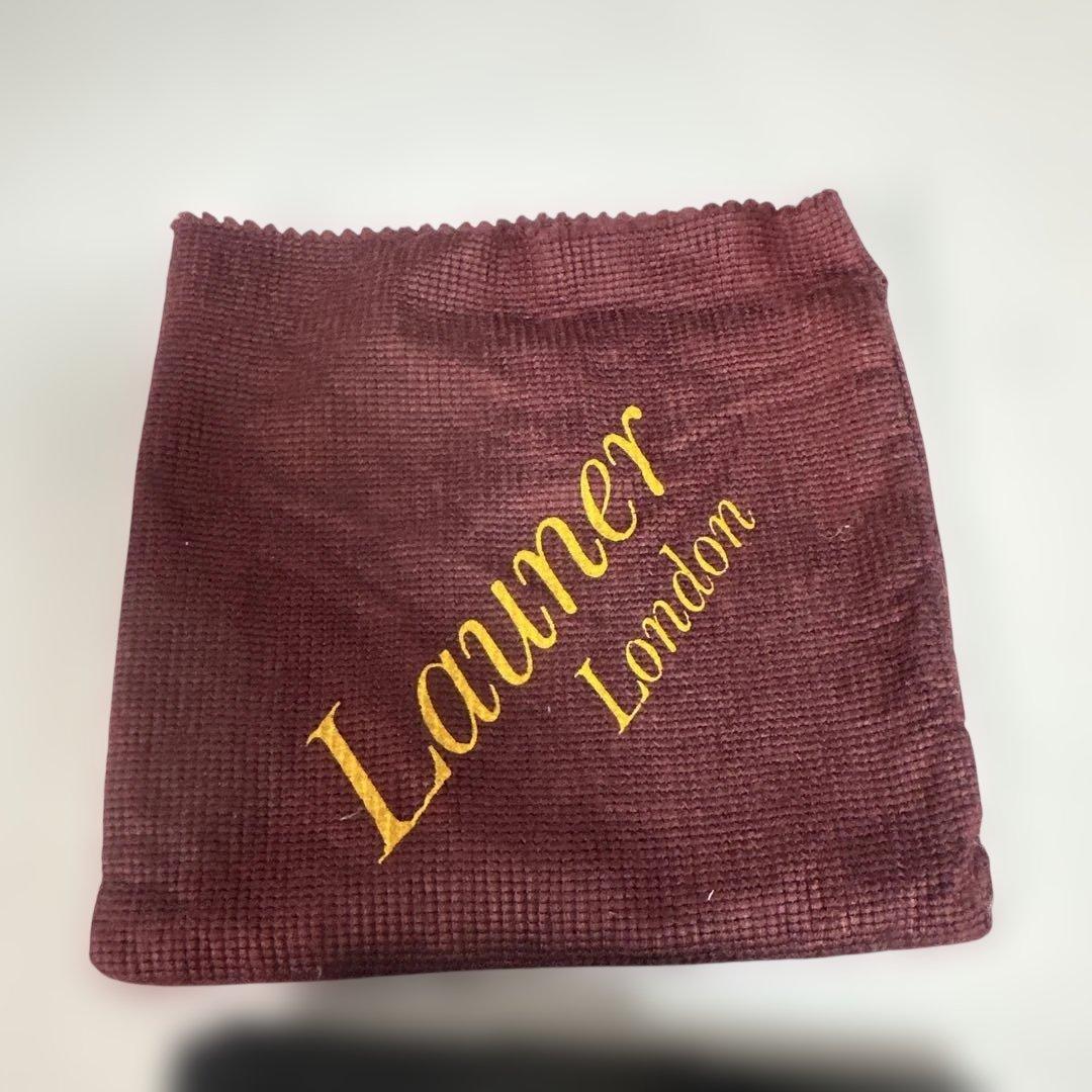 LAUNER LONDON ロウナーロンドン ブラック ロープロゴ 二つ折り財布