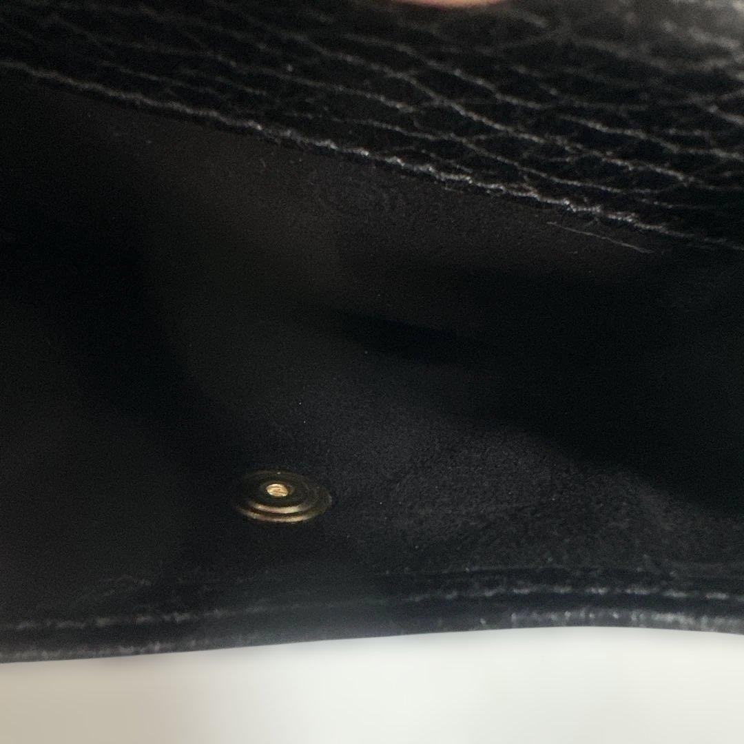 LAUNER LONDON ロウナーロンドン ブラック ロープロゴ 二つ折り財布