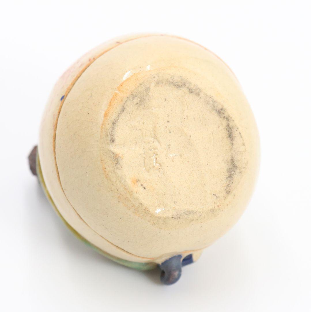 祥山造 仁清猿香合 平安 共箱 茶道具　AT121　1F28