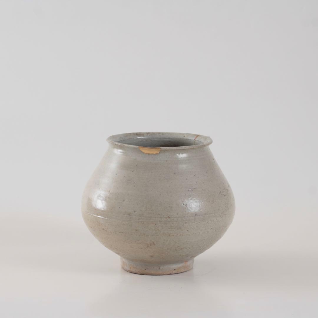 李朝 堅手 塩笥壷 朝鮮美術 古美術 古道具 李朝白磁 アンティーク