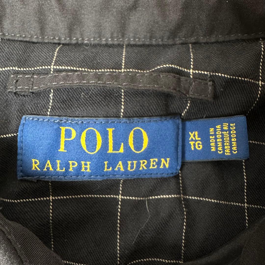 1*1様 極美品　ポロ　ラルフローレン　刺繍ロゴ　スイングトップ　ブラック　黒