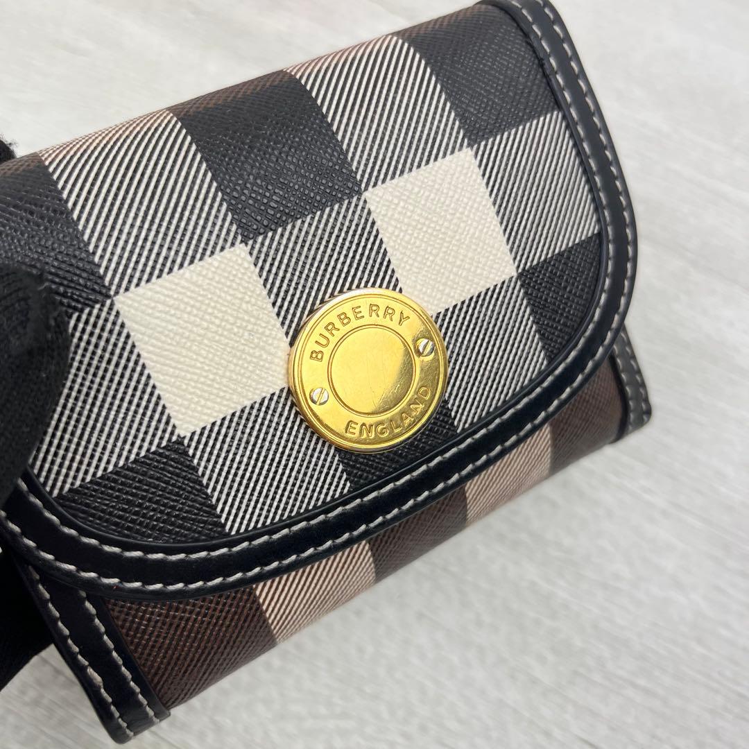 現行✨ バーバリー 三つ折財布 スモールチェック フォールディングウォレット