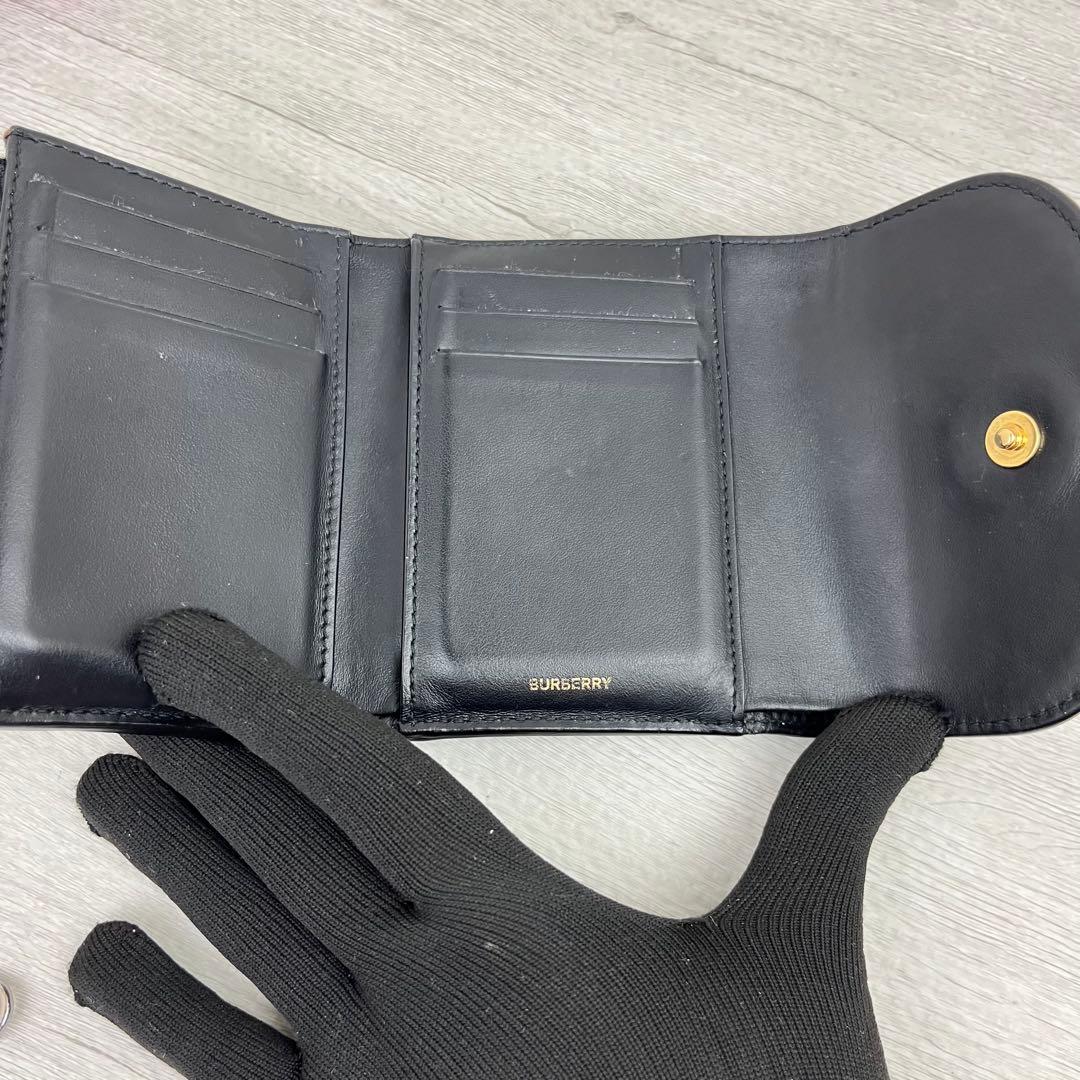 現行✨ バーバリー 三つ折財布 スモールチェック フォールディングウォレット