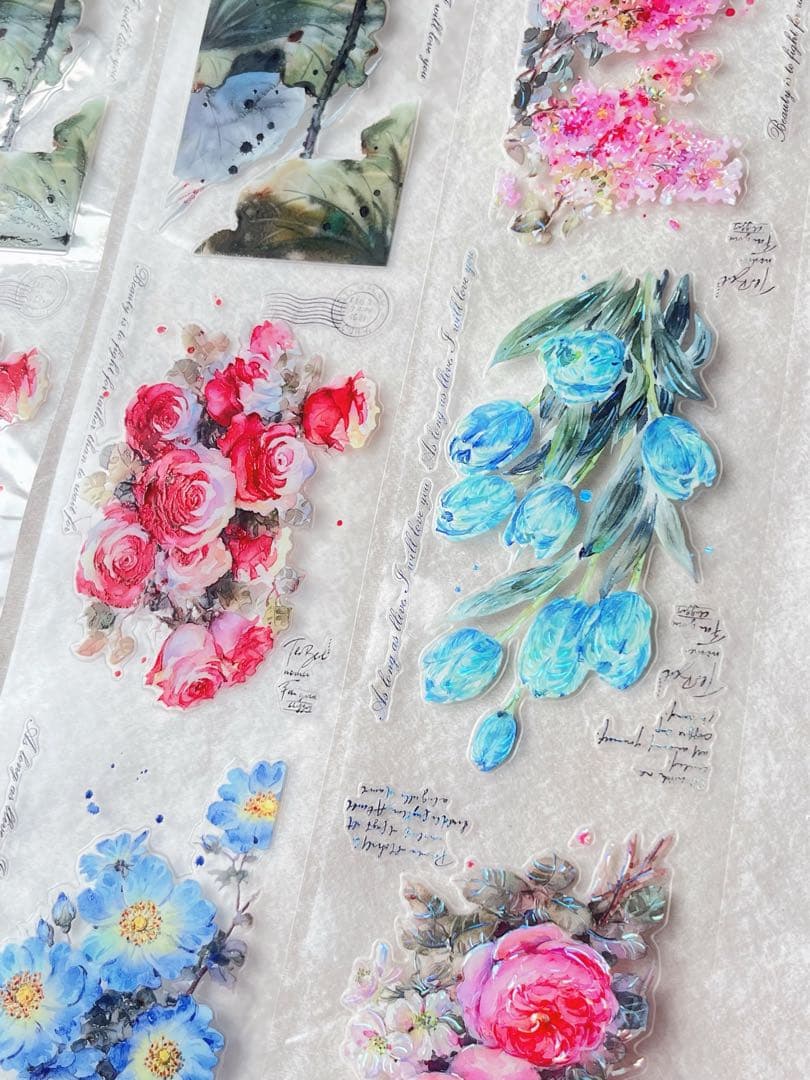 ⭐️SALE⭐️ 蓝莓不蓝手账《花海切模》海外マスキングテープ　マステ 【2705】