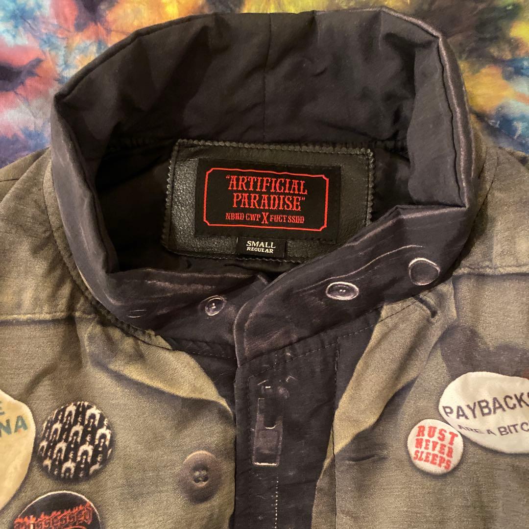 NEIGHBORHOOD ×FUCT SSDD 転写ジャケット×ベスト