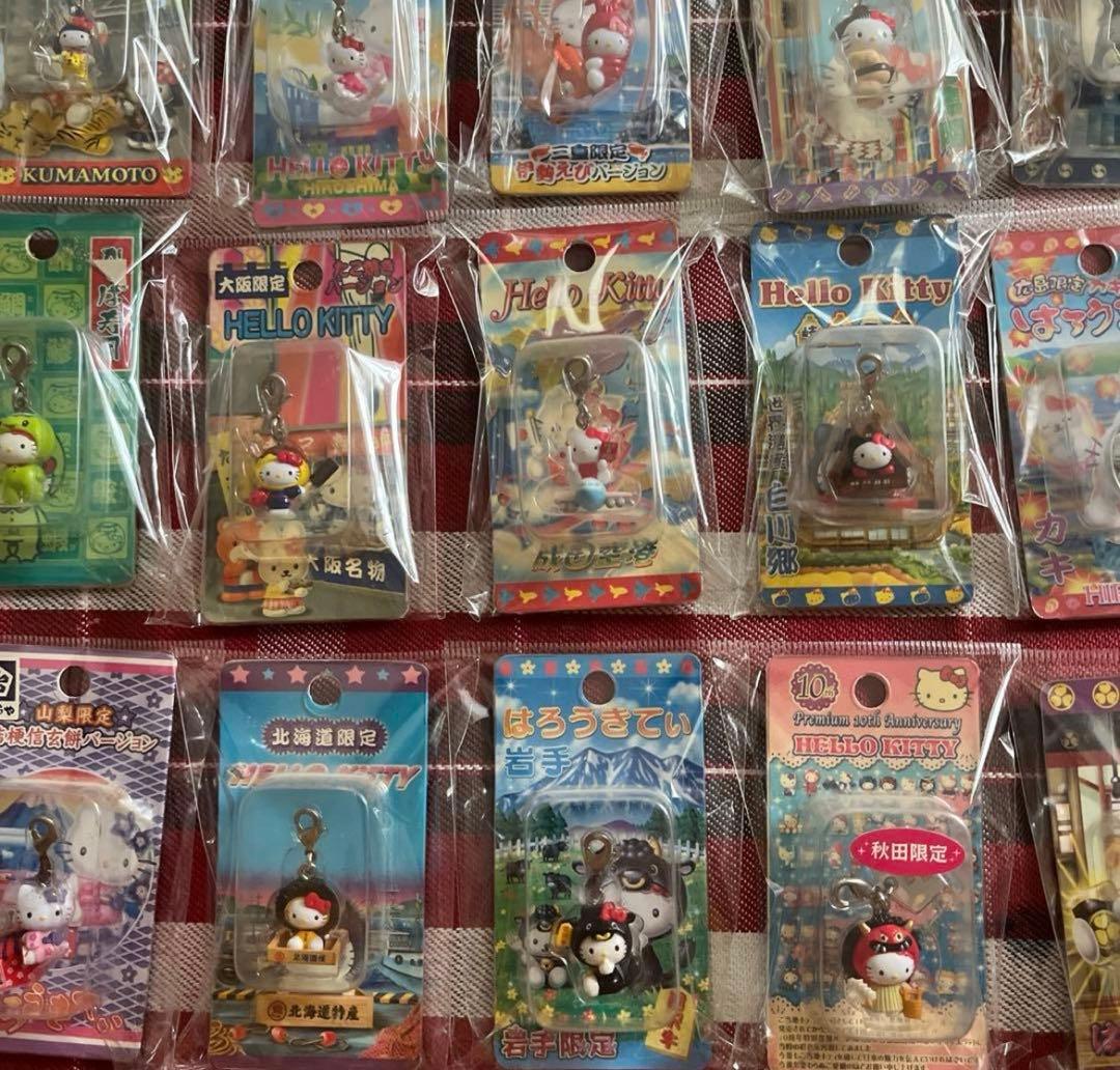 ご当地ハローキティ キーホルダー ファスナーマスコット ストラップまとめ売り