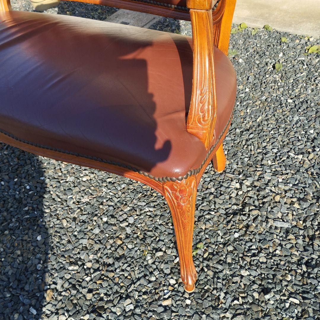 ロココ調　猫脚　二人掛けソファ